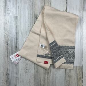 NWT North‎ Worn Wool Blend Nordic Inspired 60” Scarf | Nordic Pattern